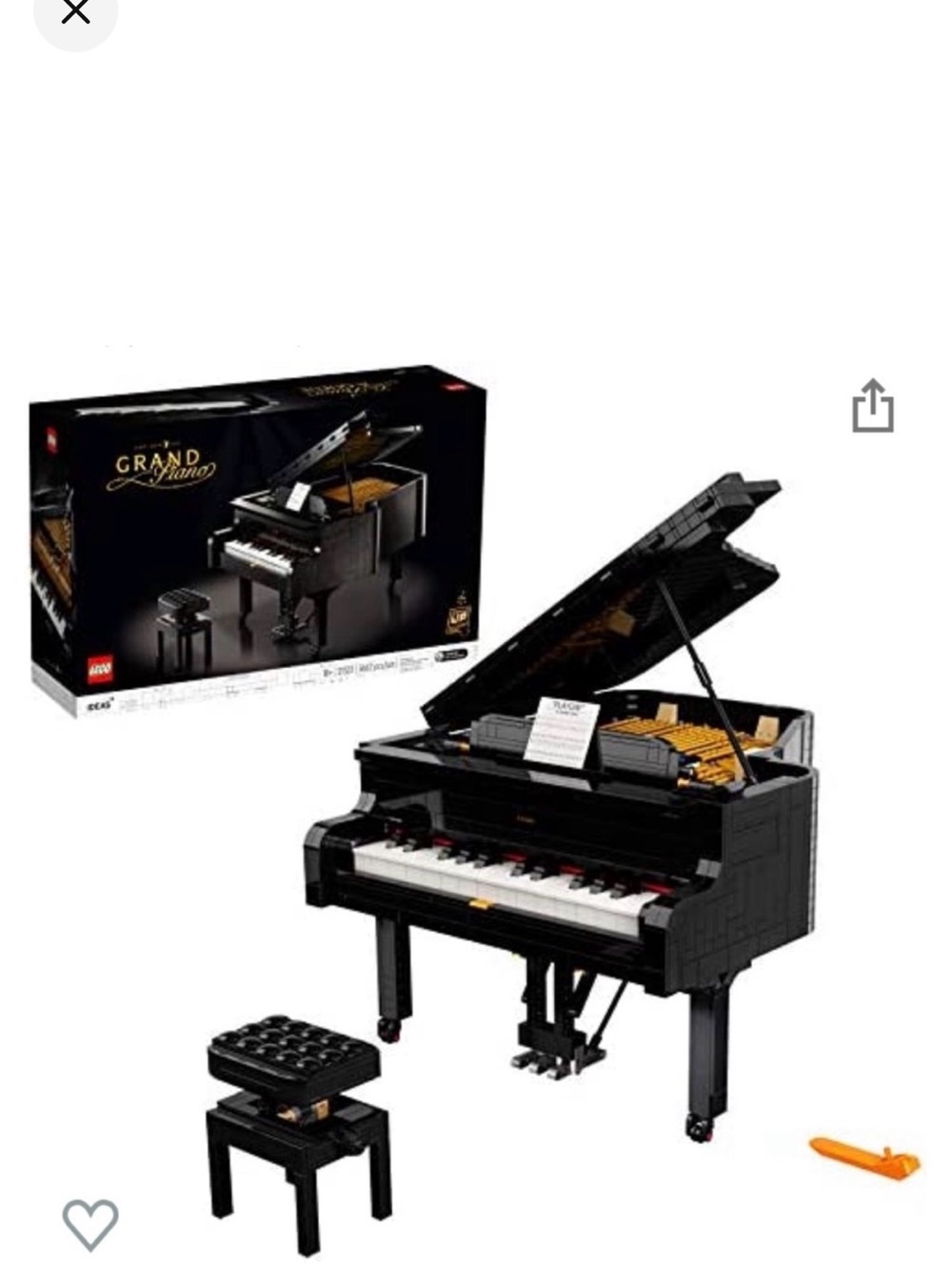 Lego Grand Piano #21323 - already built- blue tooth works - really plays music